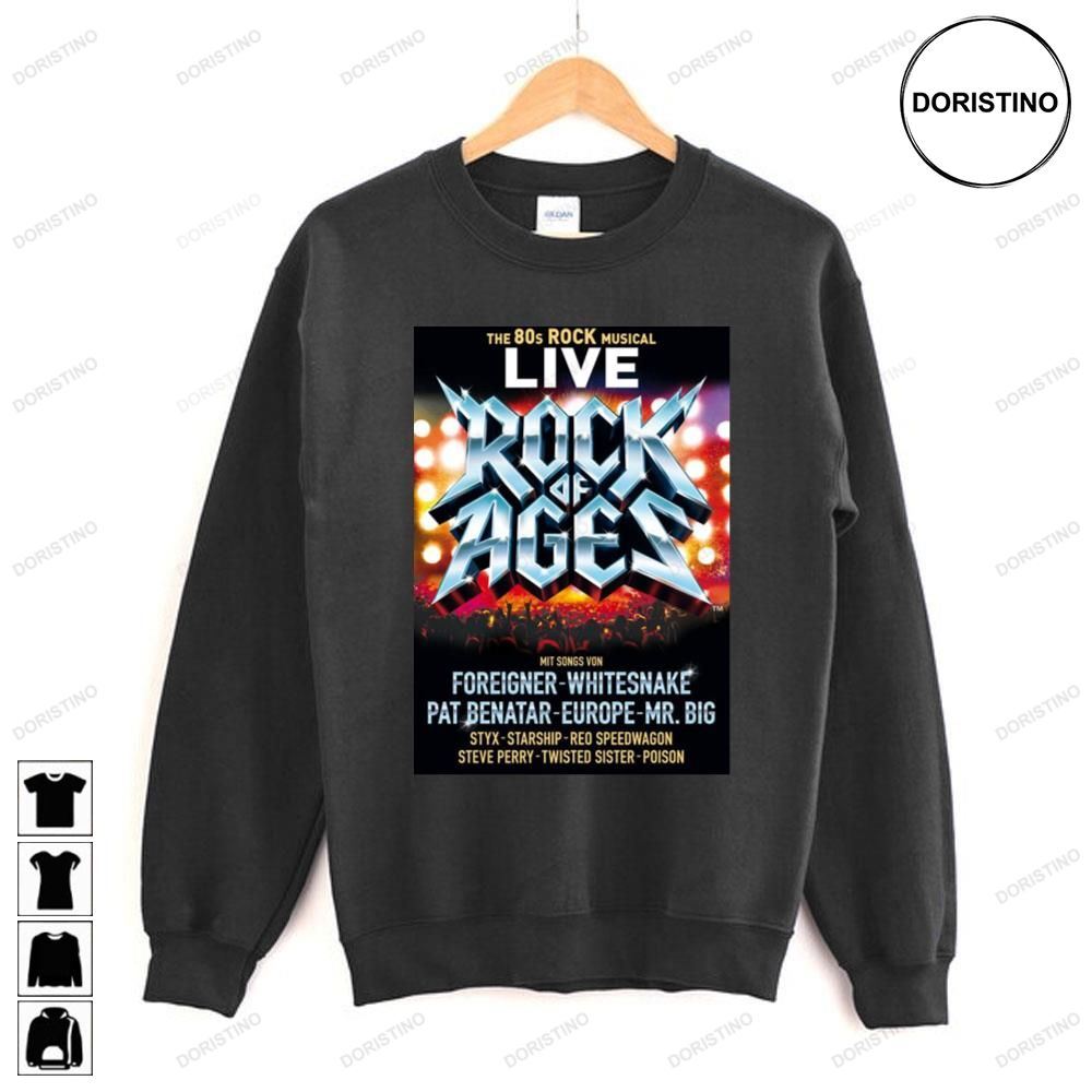 The 80s Rock Musical Live Rock Of Ages Limited Edition T-shirts